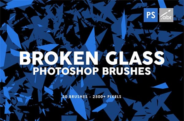 Broken Glass PSD Brushes