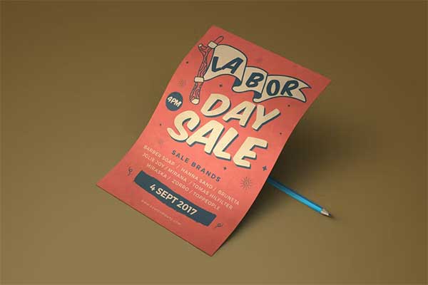 Labor Day Flyer PSD Design Template