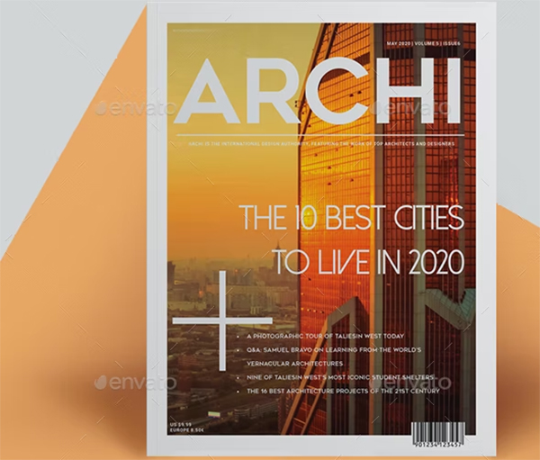 Architecture PSD Magazine Design
