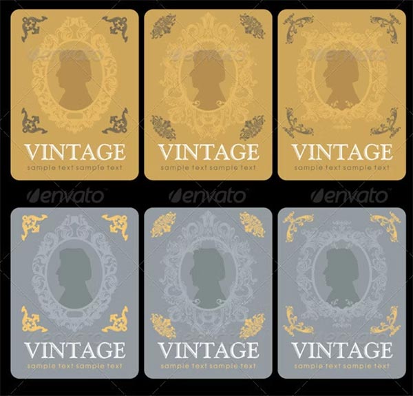 Vintage Wine Design Label Set