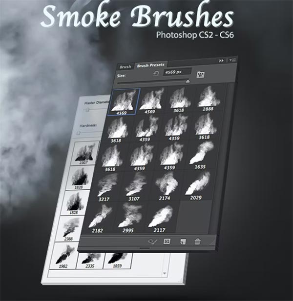 Smoke PSD Brushes