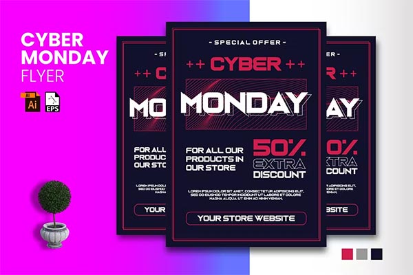 Cyber Monday Flyer Ai Design