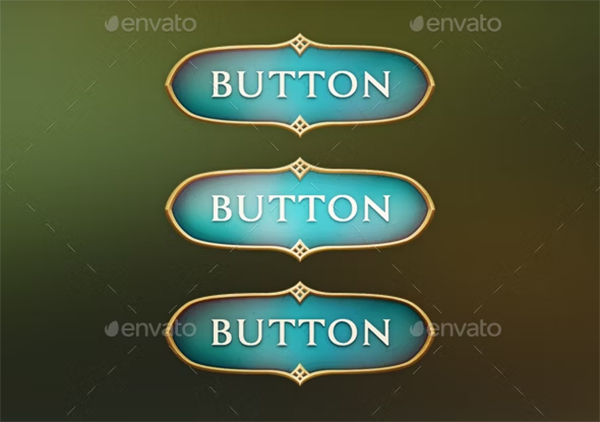 Fantasy Button Templates PSD
