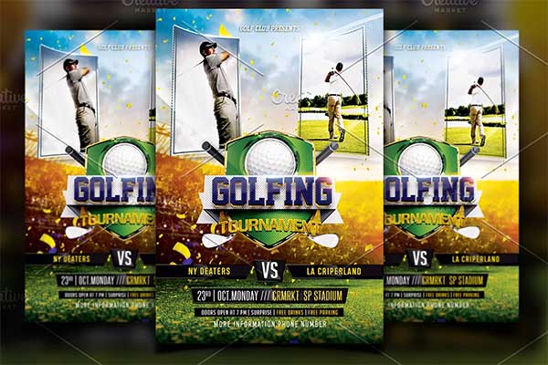 Golf Event Template Flyer