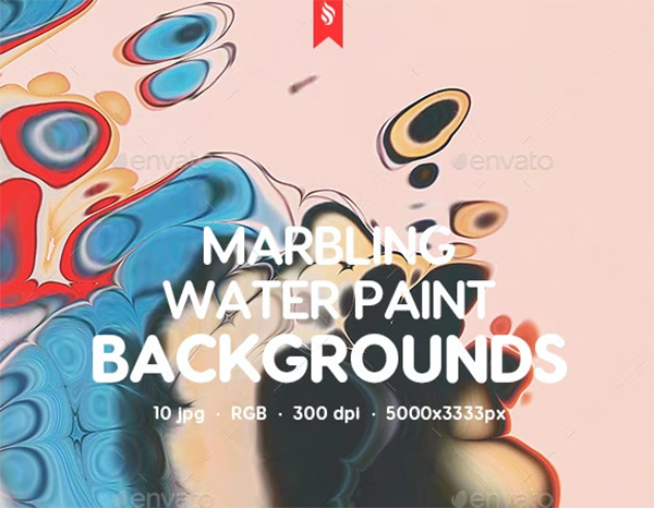 Decorative Marble Texture Paint Water Backgrounds
