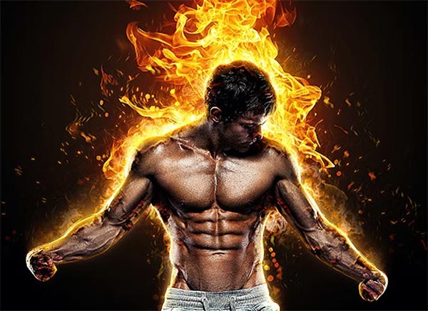 Fire Effect & Burn Photoshop Action