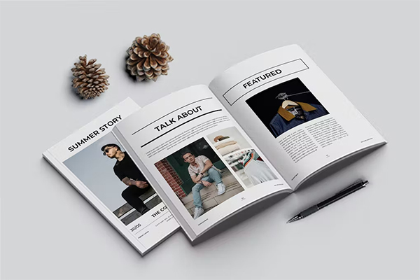Men Fashion Magazine Print Templates
