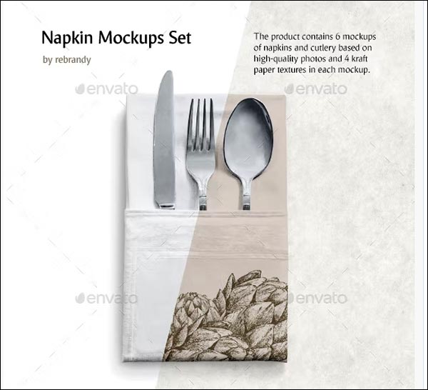 Napkin Mockups Set