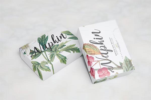 Napkin Box Mockup Template