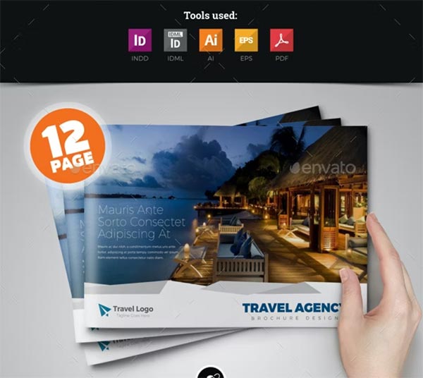 Travel Agency Brochure Catalog Template
