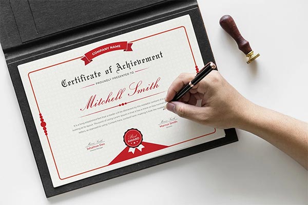 Clean Certificates Template Design