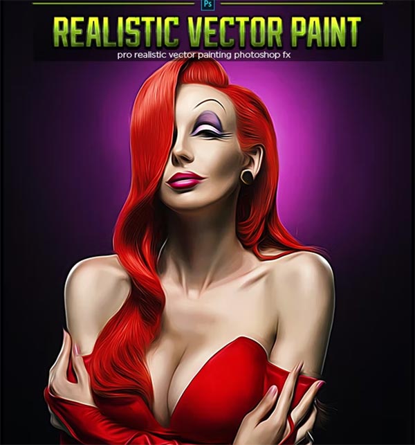 Ultra Vector Paint Photoshop Action