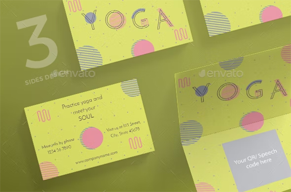 Yoga Business Card PSD Template