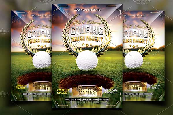Editable Golf Tournament Flyer Template