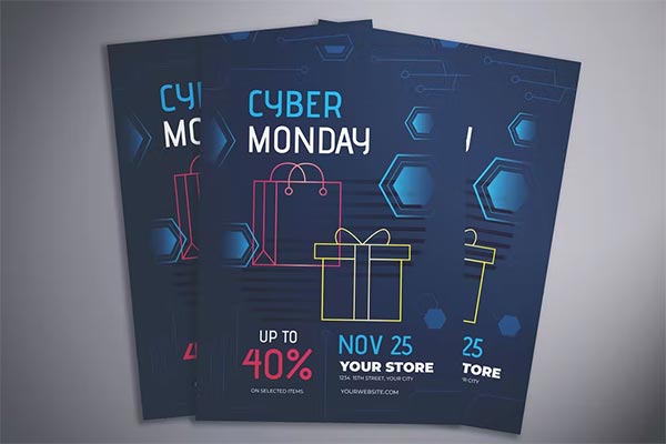 Cyber Monday Editable Flyer Design