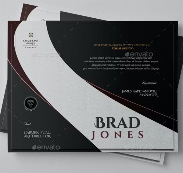 Multipurpose Modern Design Certificates 