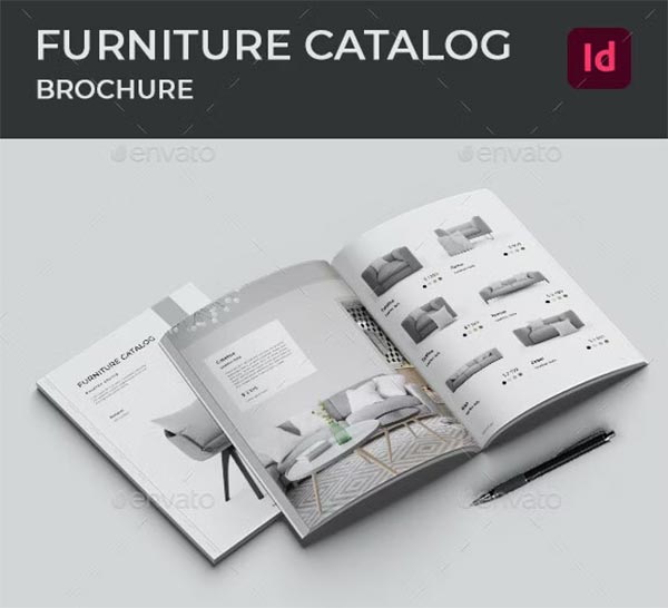 Furniture Catalog InDesign INDD Template