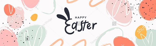 Happy Easter Design Banner Template