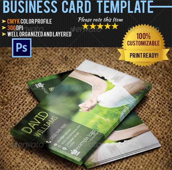 Yoga Instructor Business Card