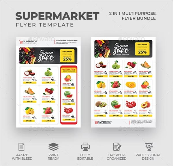 Supermarket Flyer Bundle