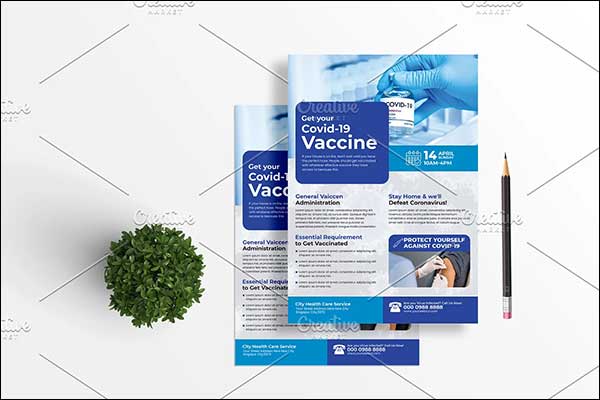 Vaccination Event Flyer PSD Templates