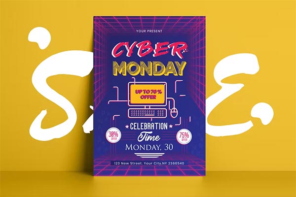 Cyber Monday Ai, EPS Flyer Template