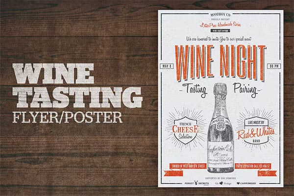 Wine Tasting Flyer and Poster