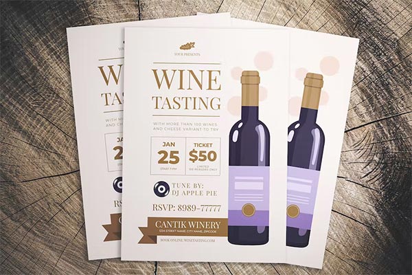 Wine Tasting Event Flyer Template