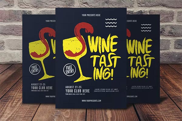 Wine Tasting Flyer Design