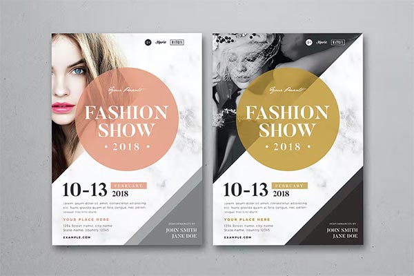 Fashion Show Vector Flyer Template