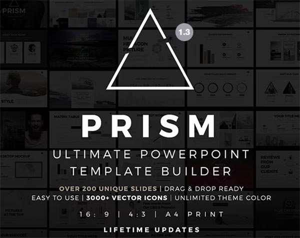 Prism Minimal PowerPoint Template Builder