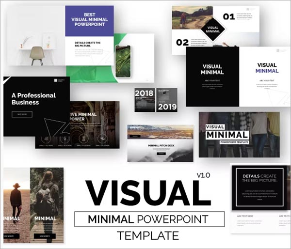 Visual Minimal PowerPoint Template