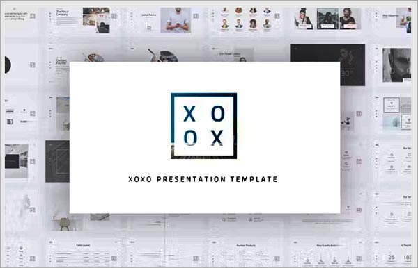 XOXO Minimal Powerpoint Template