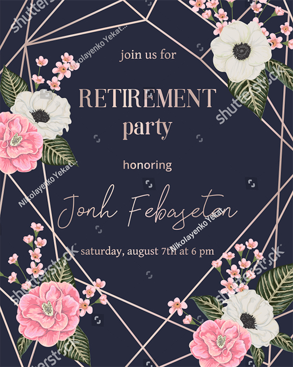 Vevtor Retirement Party Invitation