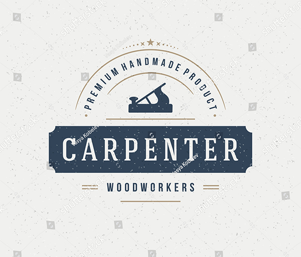 Carpenter Design Element Vector Logo