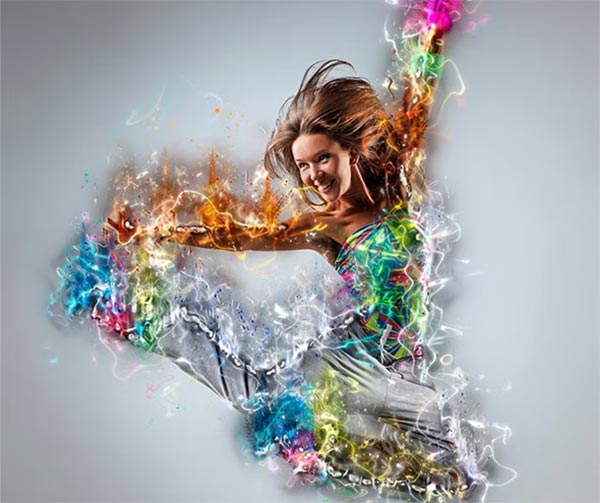 Fire Blast Photoshop Action