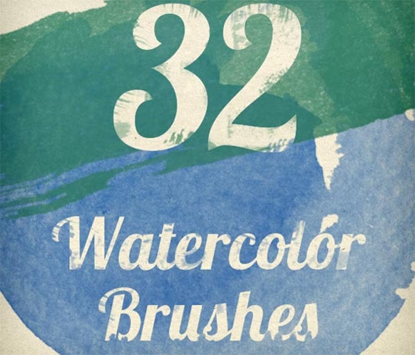 Watercolor Strokes Photoshop Brush Pack