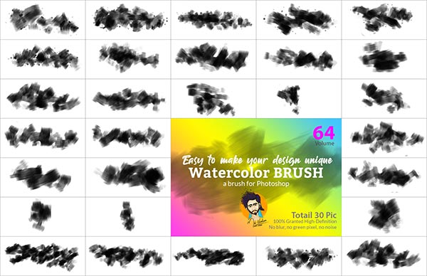 Watercolor Brush for Photoshop