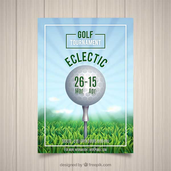 Free Golf Flyer PSD Template