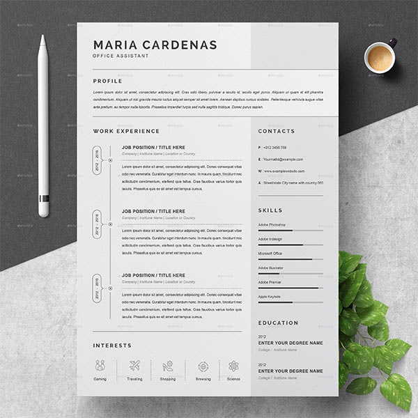 One Page Resume 