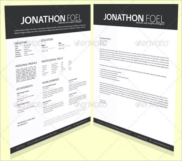 Professional One Page Resume Design