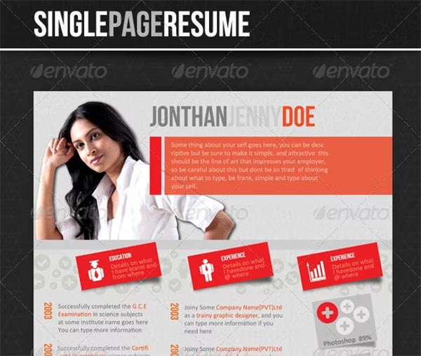 Single Page Resume