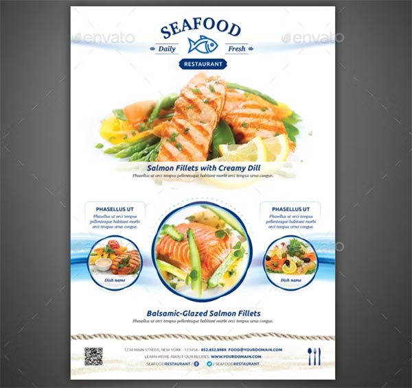 SeaFood Restaurant Flyer & Magazine Template