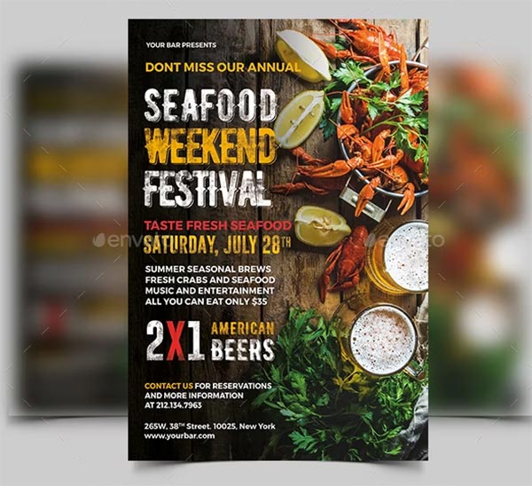 Seafood Festival Flyer Template