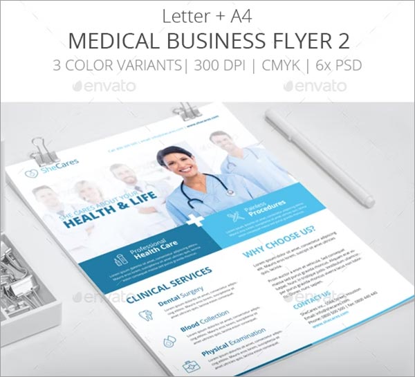 Medical Business Flyer PSD Template