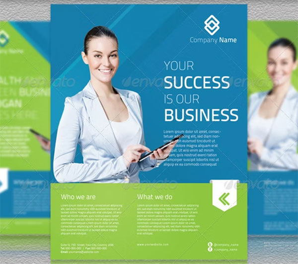 Health & Green Business Flyer Template