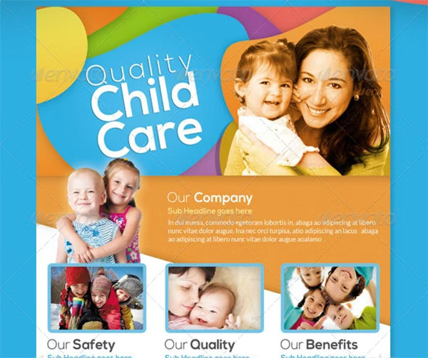 Children Care Flyer Template