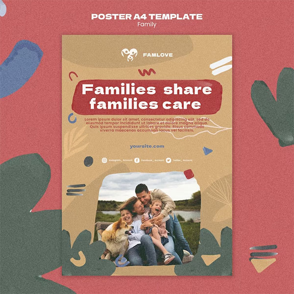 Free Family Care Flyer Template