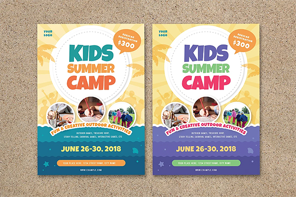 Kids Summer Camp Creative Flyer
