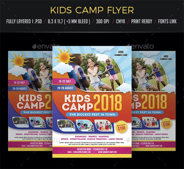 Kids Camp Flyer Template